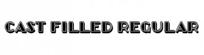 Cast Filled Regular  لخطوط تنزيل