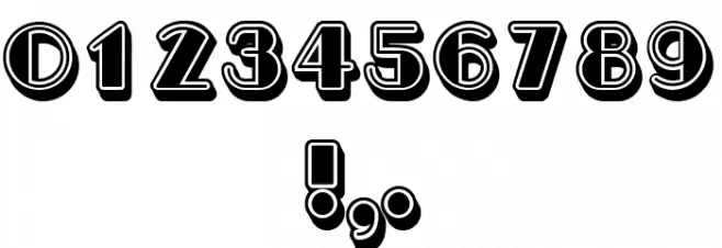 Cast Filled Regular Font OTHER CHARS