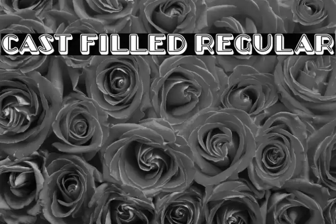 Cast Filled Regular Font examples