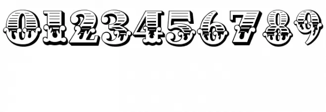 Cast Iron Font OTHER CHARS