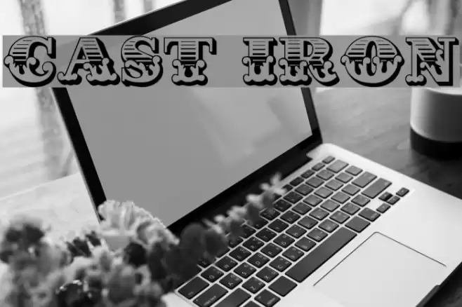 Cast Iron Font examples