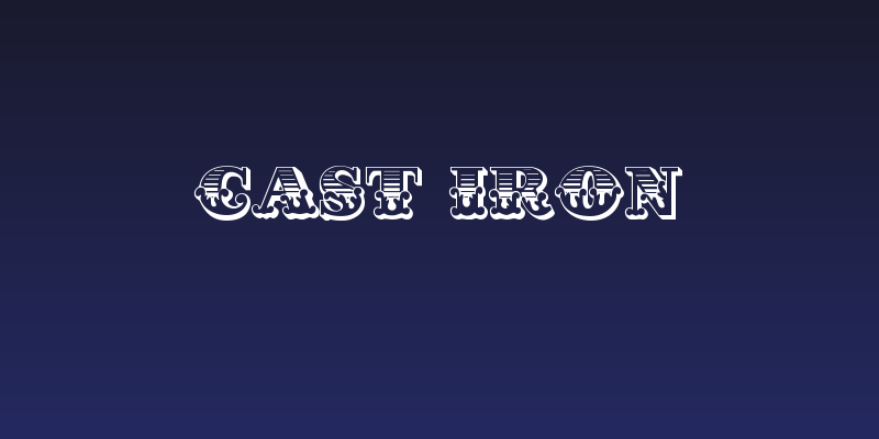 Cast Iron Social Header