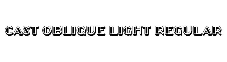 Cast Oblique Light Regular  Frei Schriftart Herunterladen