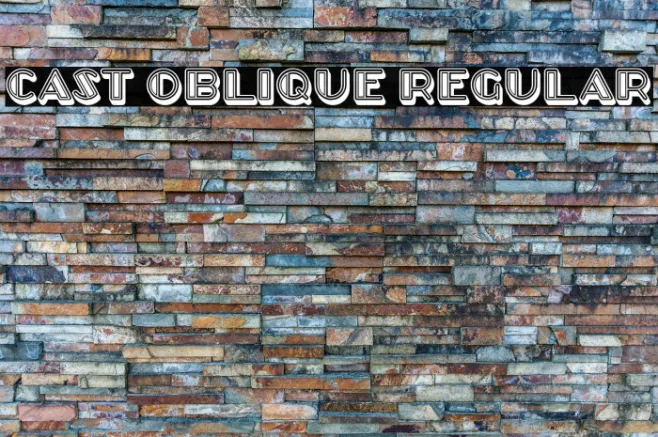 Cast Oblique Regular Example 1