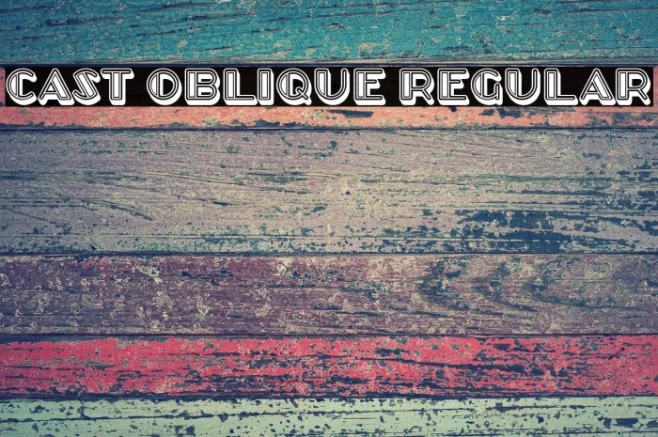 Cast Oblique Regular Example 2