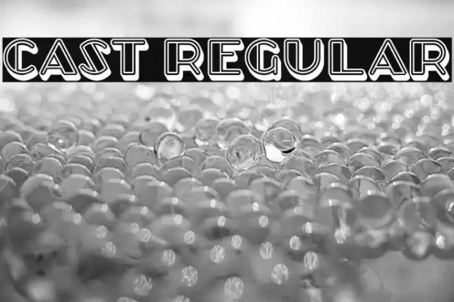 Cast Regular Font examples