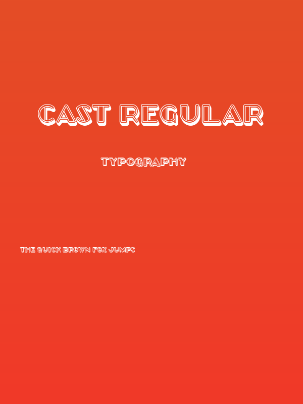 Cast Regular Poster