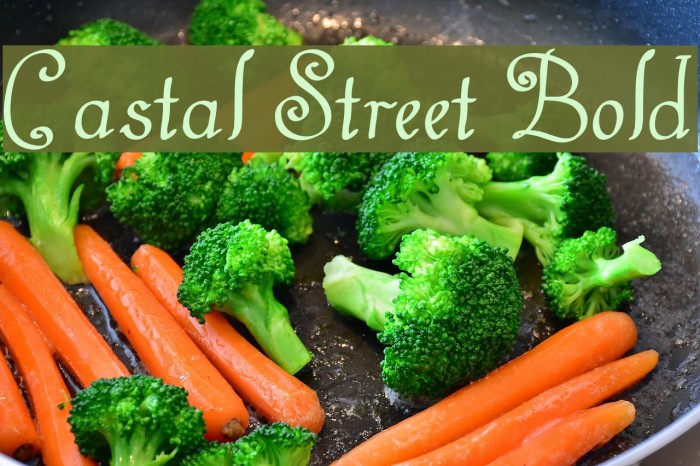 Castal Street Bold Font examples