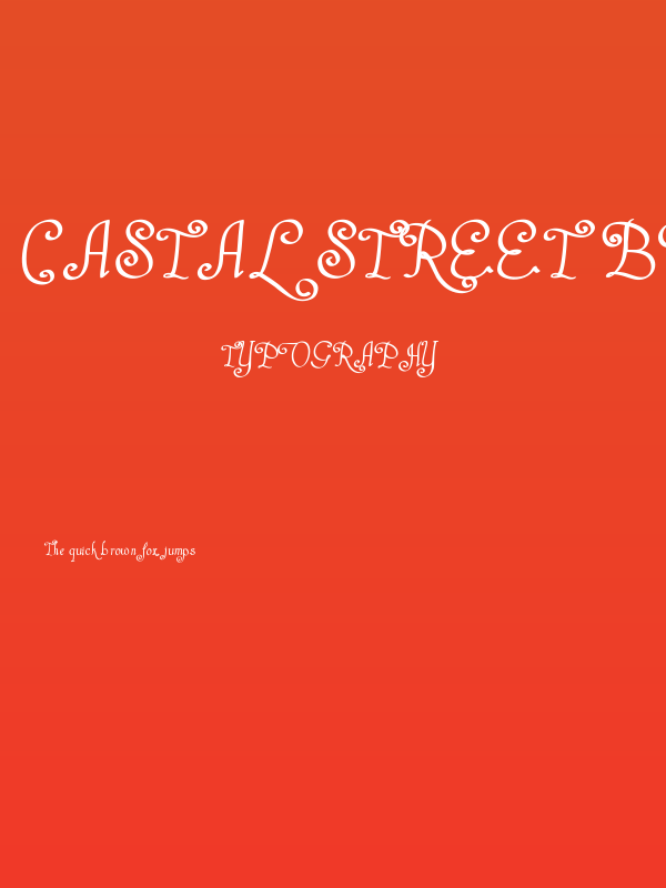 Castal Street Bold Poster