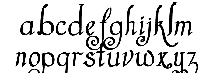 Castal Street Bold Font LOWERCASE