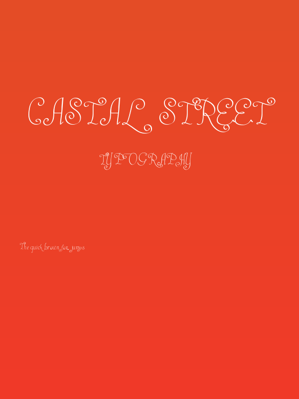 Castal Street Poster