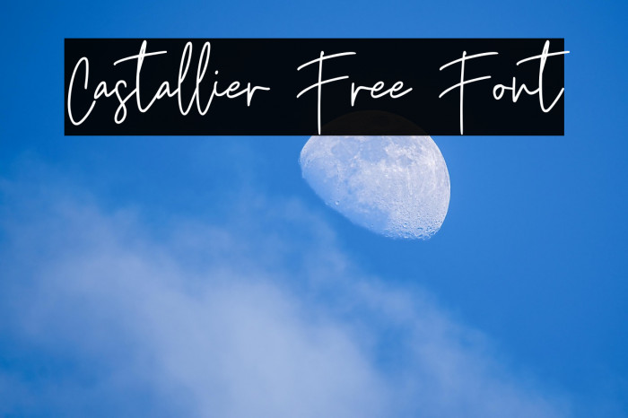 Castallier Free Font Example 1