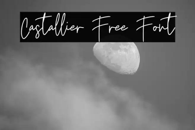 Castallier Free Font Font examples