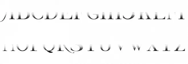 CastawayFillv-MediumInline 字体 大写