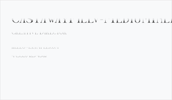 CastawayFillv-MediumInline Business Card