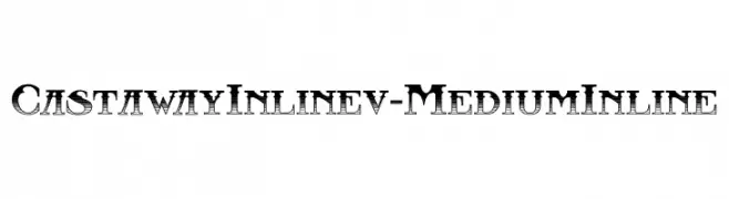 CastawayInlinev-MediumInline  フリーフォントのダウンロード