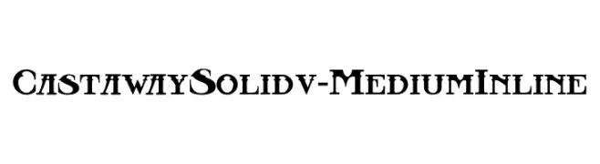 CastawaySolidv-MediumInline  フリーフォントのダウンロード