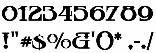 CastawaySolidv-MediumInline Font OTHER CHARS