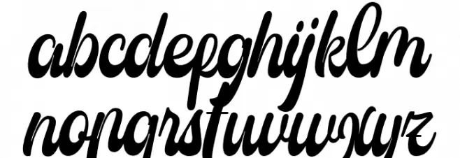 Castela Schriftart Kleinbuchstaben