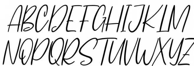 Castella Free Regular Caratteri MAIUSCOLE