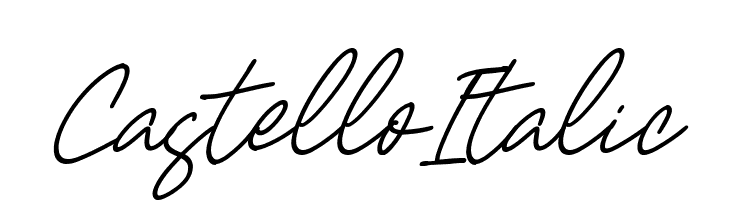 Castello Italic  フリーフォントのダウンロード