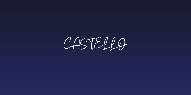Castello Social Header