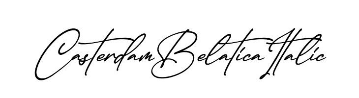 Casterdam Belatica Italic  Frei Schriftart Herunterladen