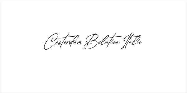 Casterdam Belatica Italic Logo