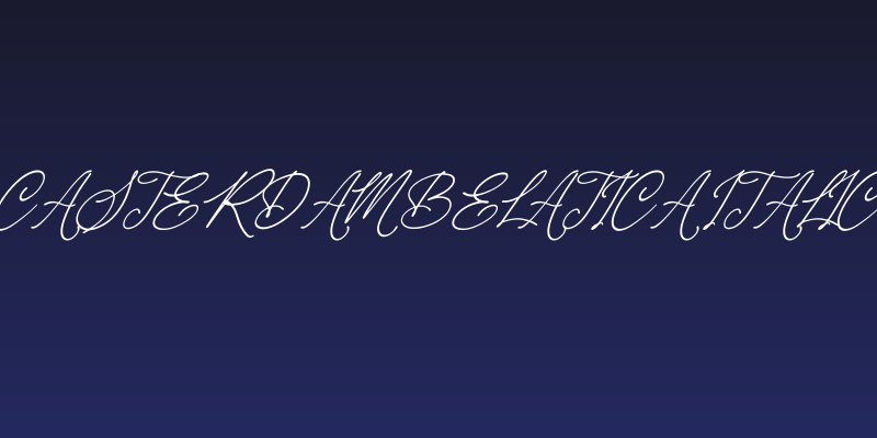 Casterdam Belatica Italic Social Header