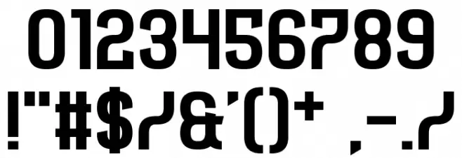 Castforce Font OTHER CHARS