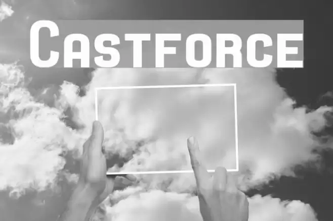 Castforce Font examples