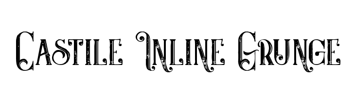 Castile Inline Grunge  Descarca Fonturi Gratis