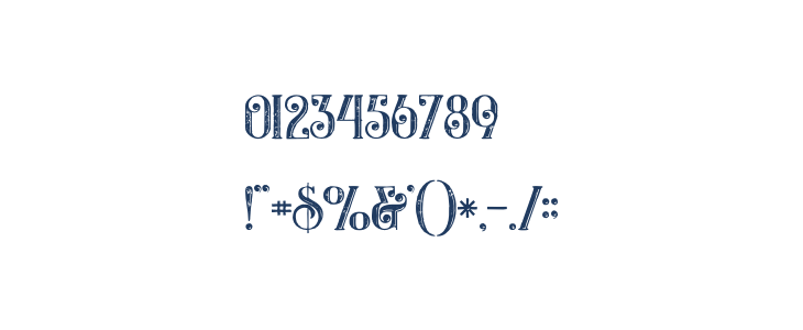 Castile Inline Grunge Other Characters