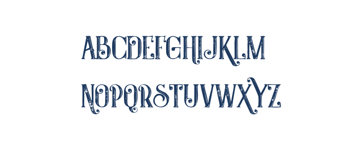 Castile Inline Grunge Lowercase