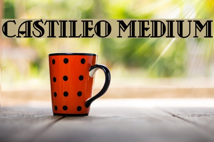 Castileo Medium Font examples