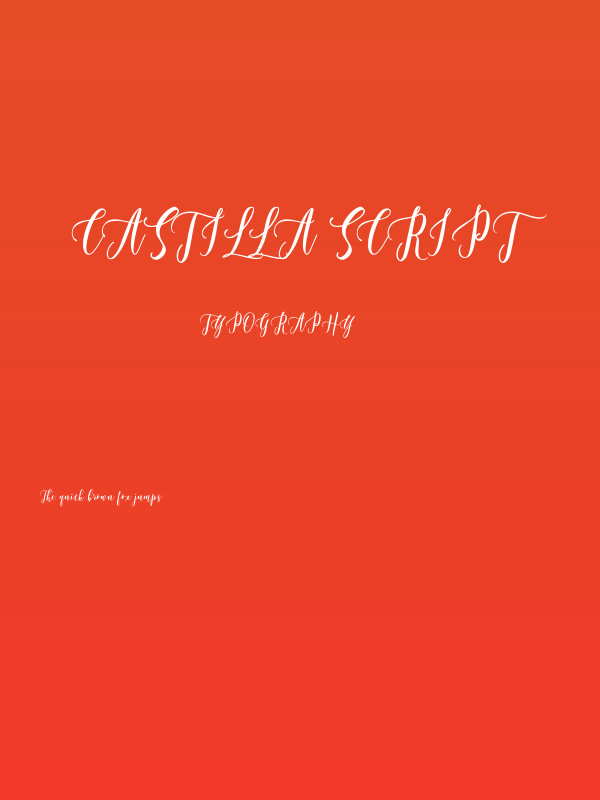Castilla Script Poster