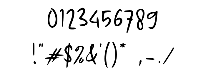 Castillo Signature Font OTHER CHARS