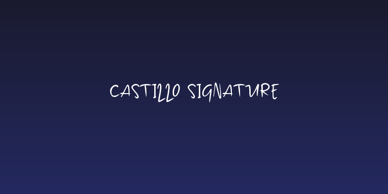 Castillo Signature Social Header