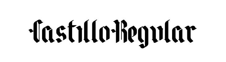 CastilloRegular  Frei Schriftart Herunterladen