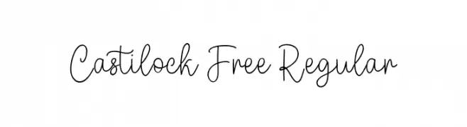 Castilock Free Regular  フリーフォントのダウンロード