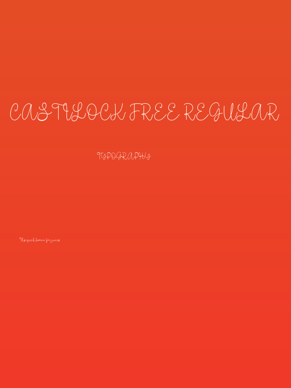 Castilock Free Regular Poster