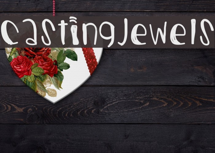 CastingJewels Font examples
