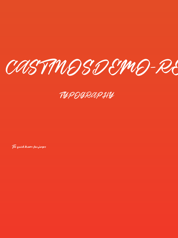 CastinosDEMO-Regular Poster