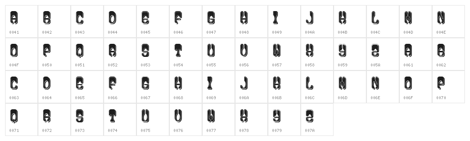 Castle Filled Regular Character Map