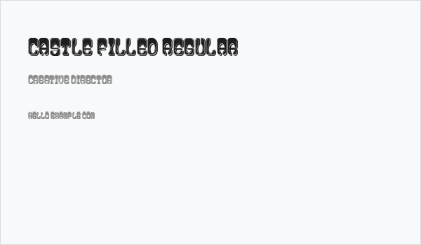 Castle Filled Regular Business Card