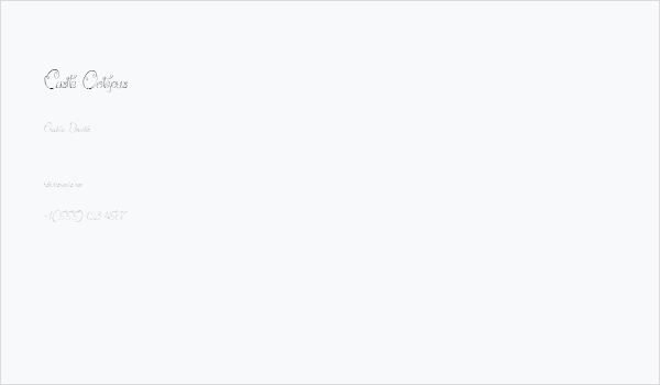 Castle Octopus Business Card