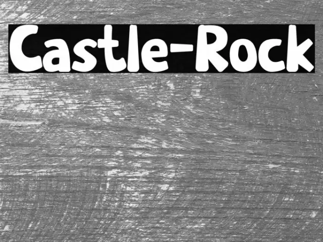 Castle-Rock Font examples