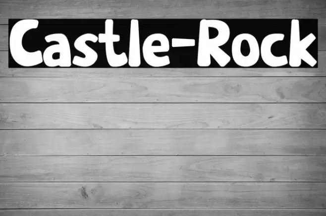 Castle-Rock Font examples