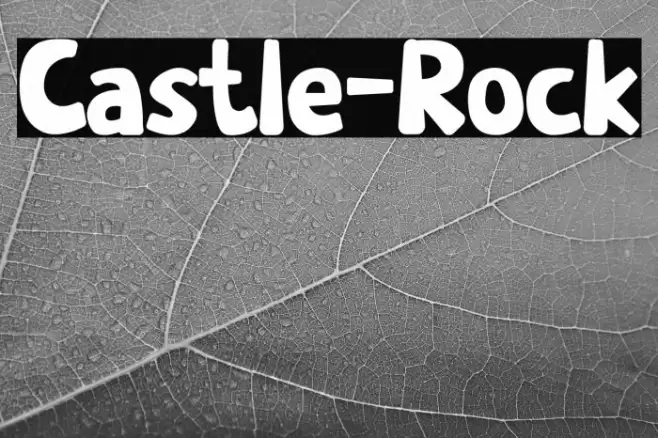 Castle-Rock Font examples
