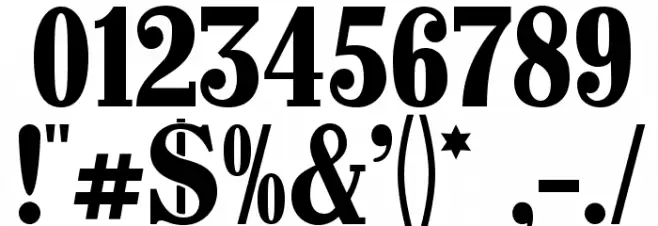 CastlePressNo1 Font OTHER CHARS